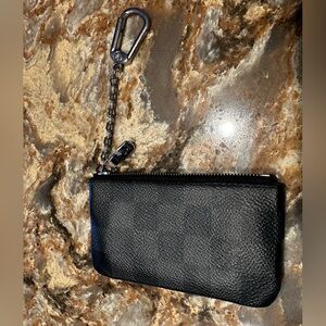 Louis Vuitton, black and gray key pouch